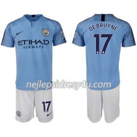 Fotbalový Dres Manchester City DE BRUYNE 17 Dětské Domácí 2018/19